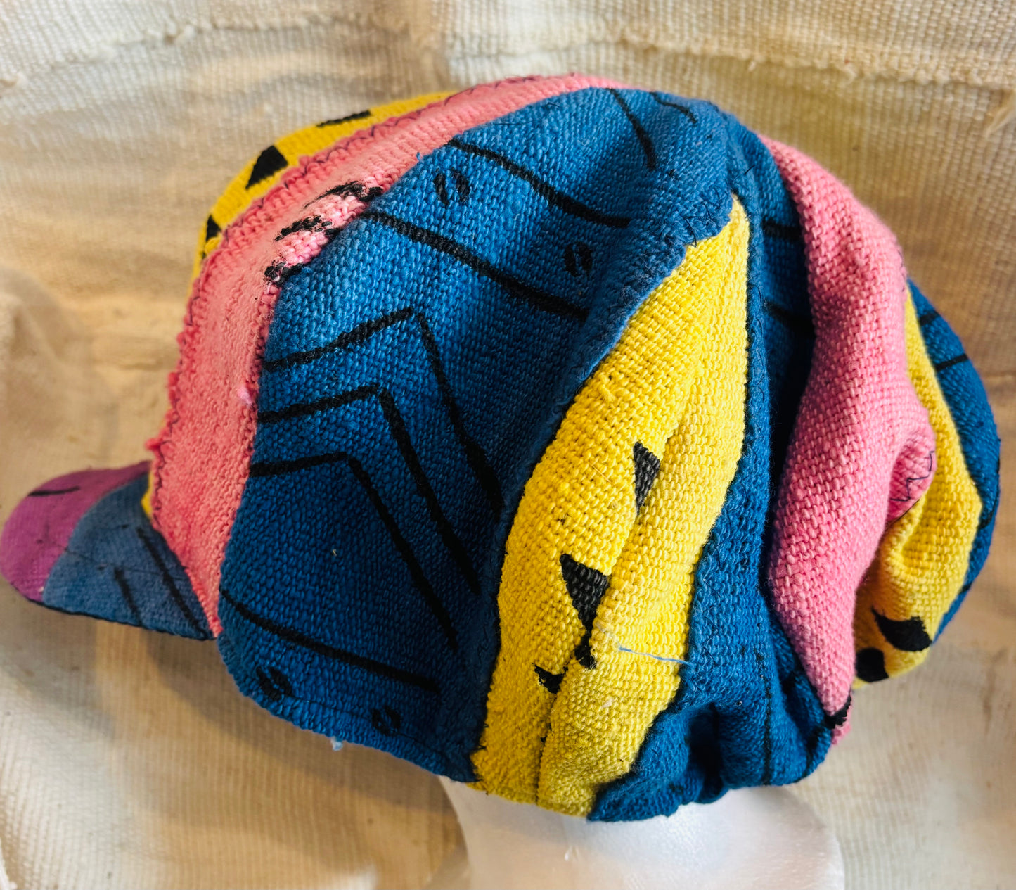 Multi color mudcloth hat #2