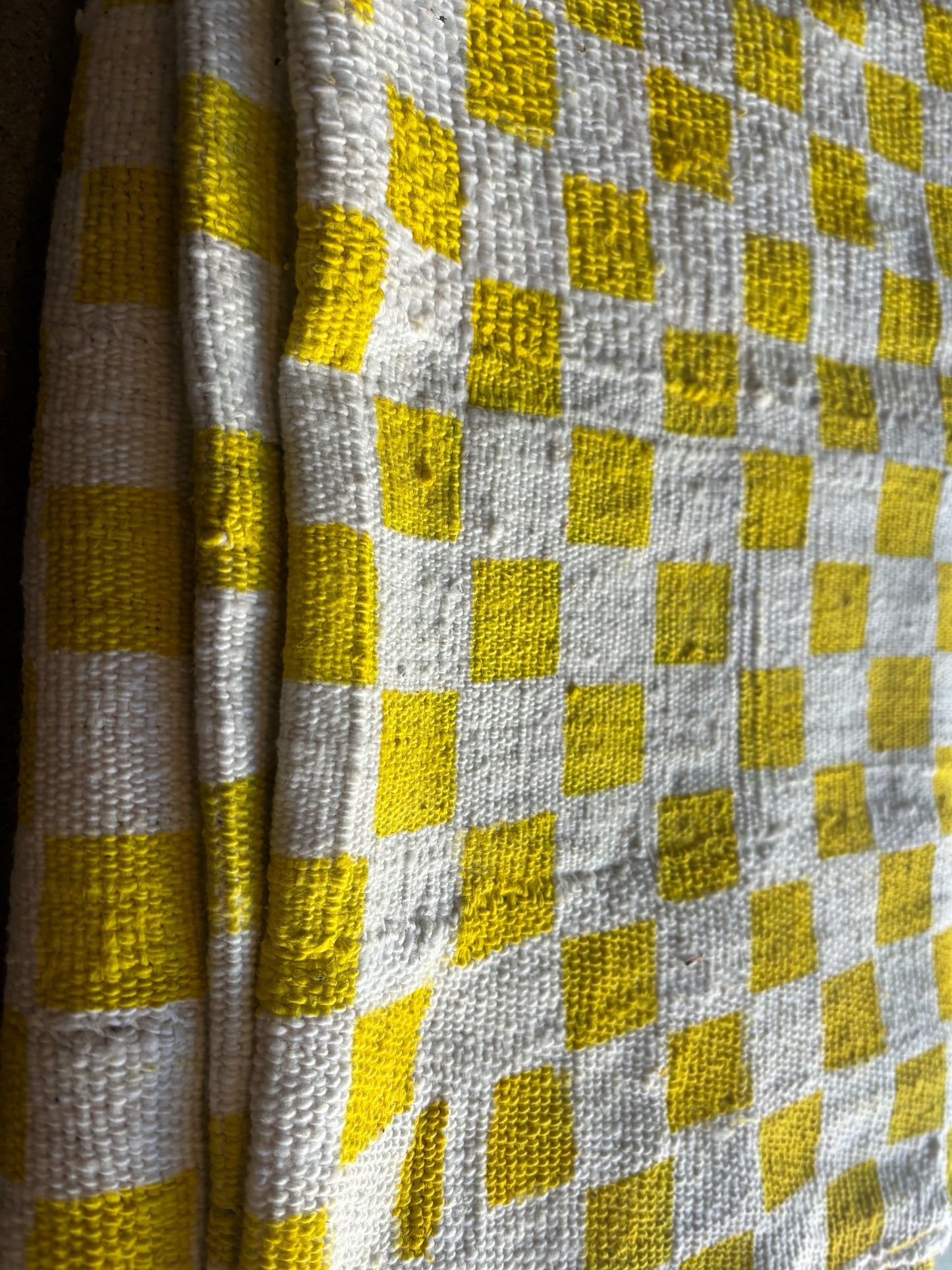 Checker Yellow & white