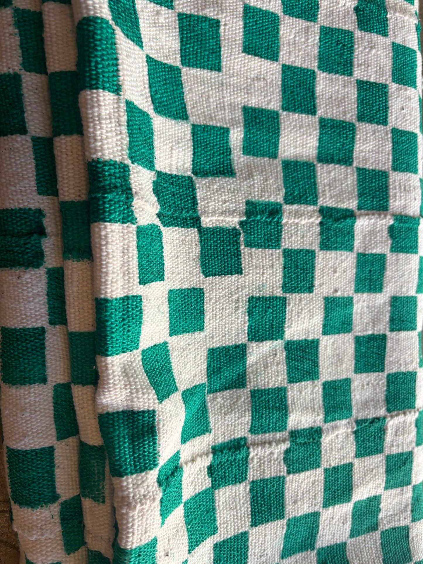 Checker Green & white