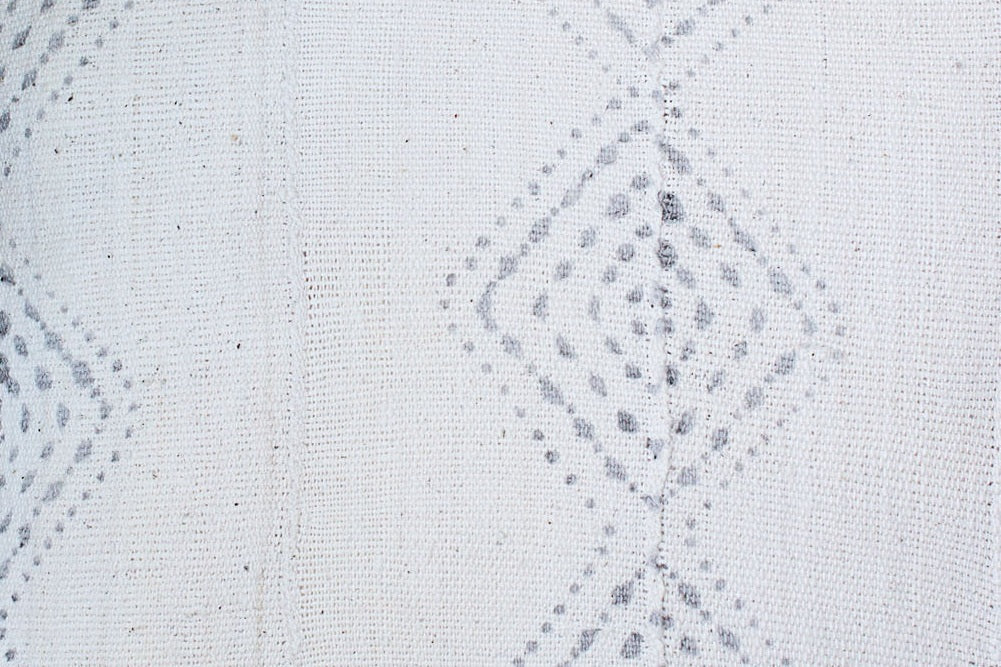Large Grey Diamonds on Large White Pillowcase