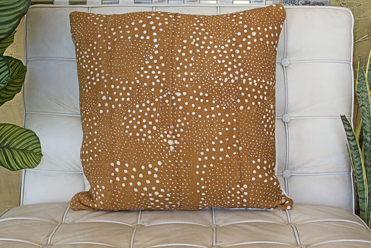 Starscape on Large Deep Mustard Pillowcase
