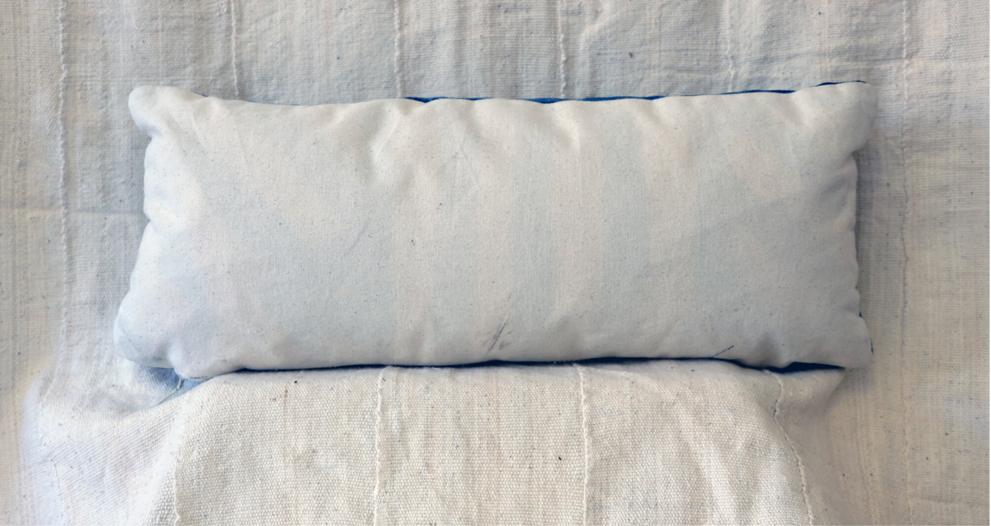 Blue Panels Mali Mudcloth Pillowcase.