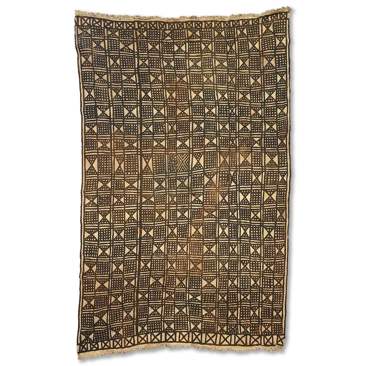 Triangles, Dots, and Squares Vintage Mudcloth