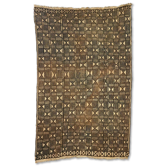 Triangles, Dots, and Squares Vintage Mudcloth