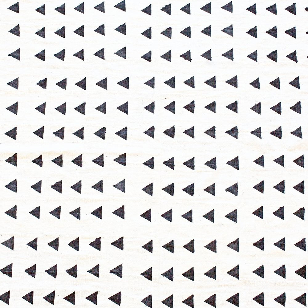 Black Triangle White Mudcloth Pattern.