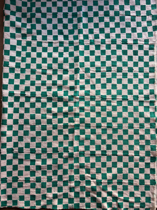 Checker Green & white