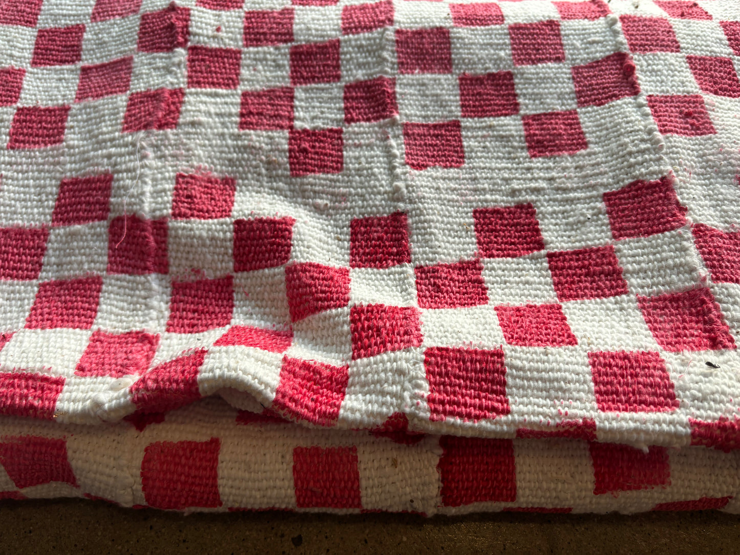 Checker Pink & white