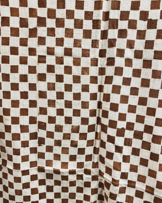 Checker Brown & white