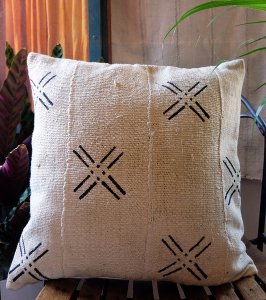 Crosses on Pale Wheat Pillowcase