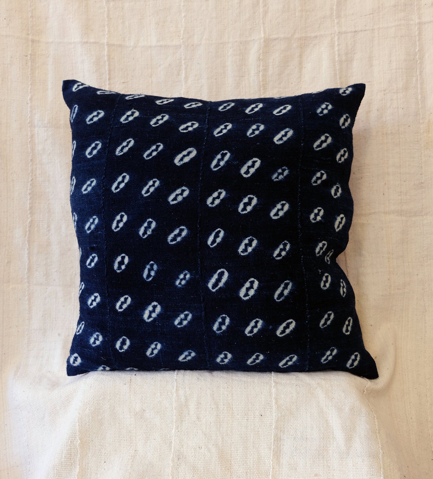 Coins on Indigo Pillowcase