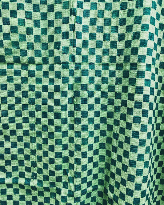 Checker Mudcloth Green