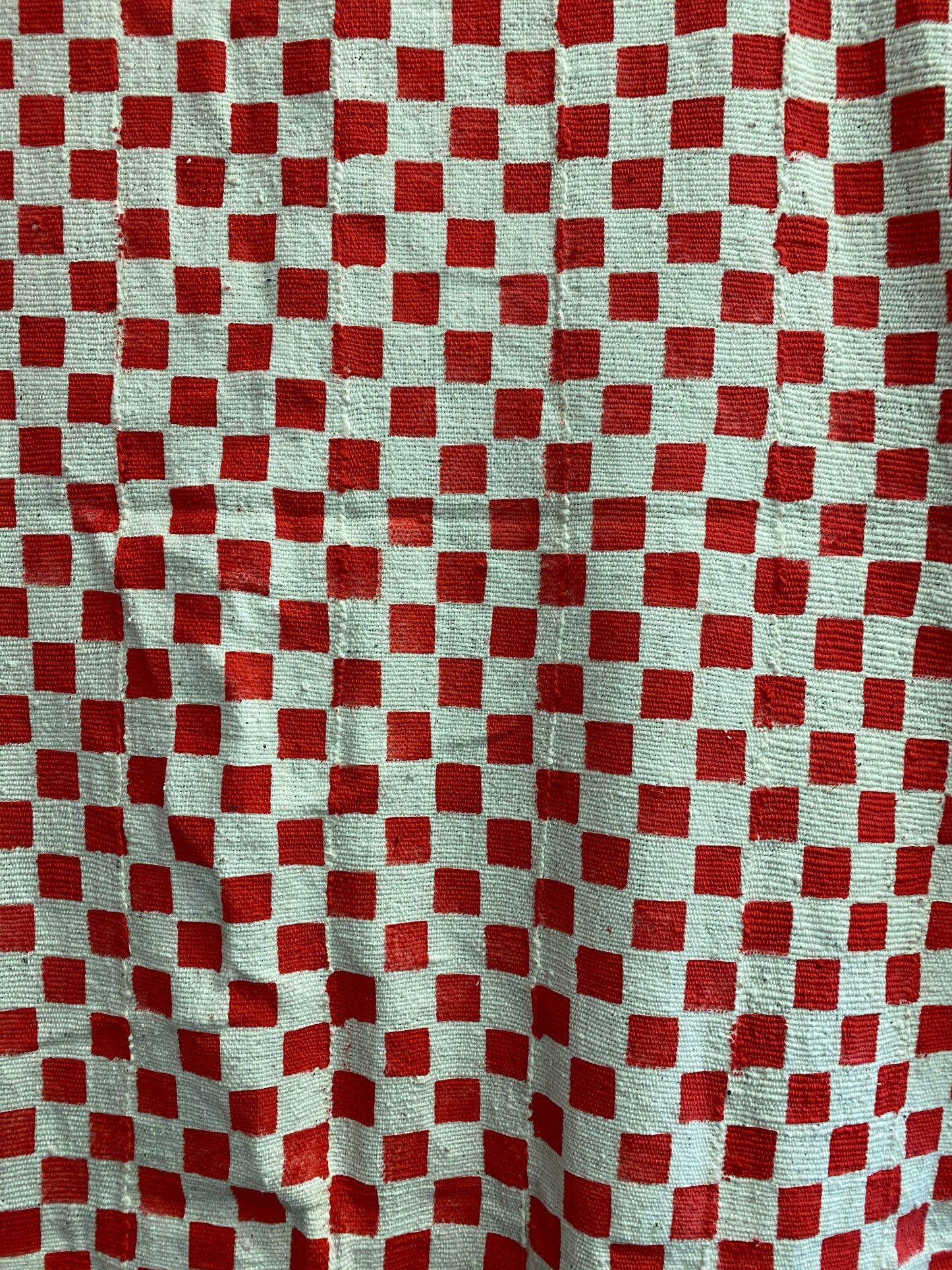 Checker Red & white