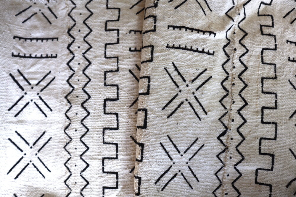 Jagged X's White Mudcloth Mali.