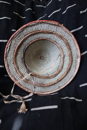 Orange Rounded Fulani Hat1.