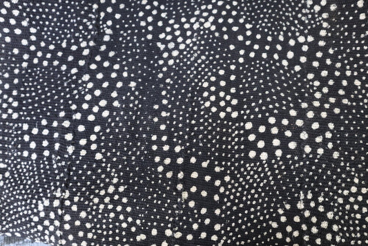 Dotted Starscape on Black Mudcloth