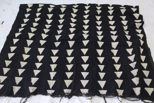 Medium-Sized Triangles on Black Mudcloth