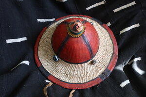 Rounded Fulani  Straw Hat 1.