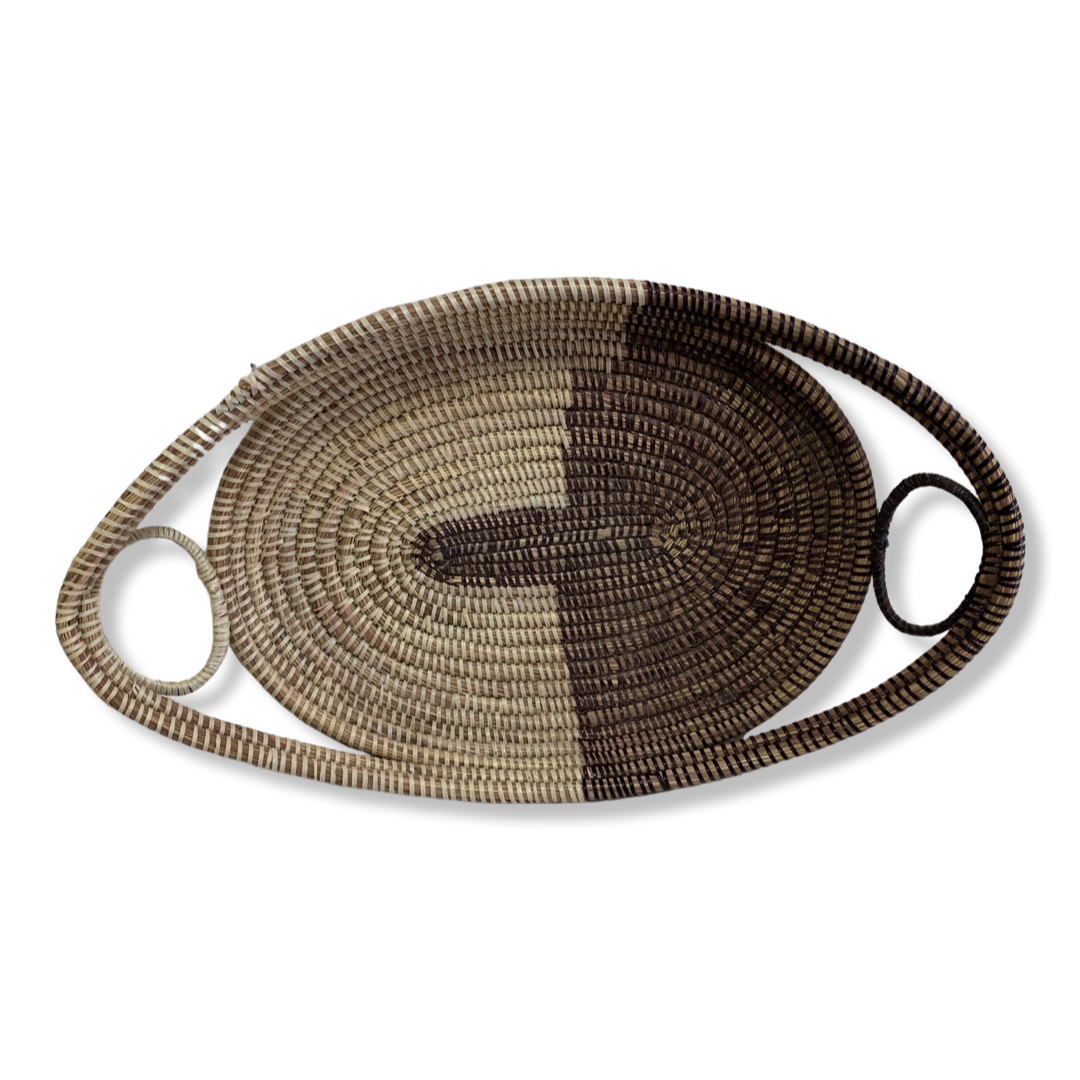 Brown and Tan Senegalese Basket