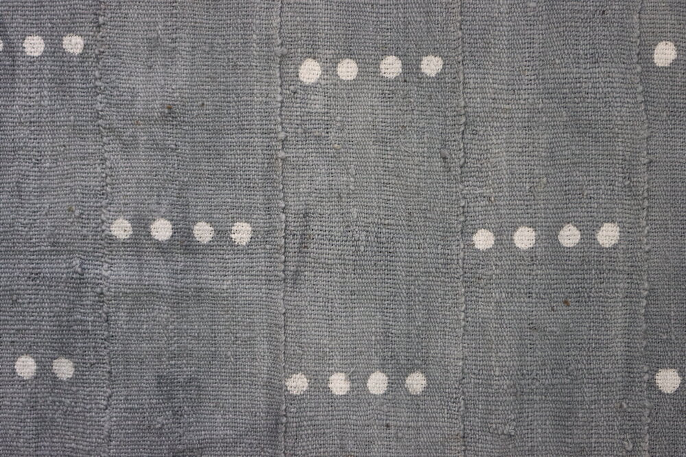 Dots on Grey Mudcloth