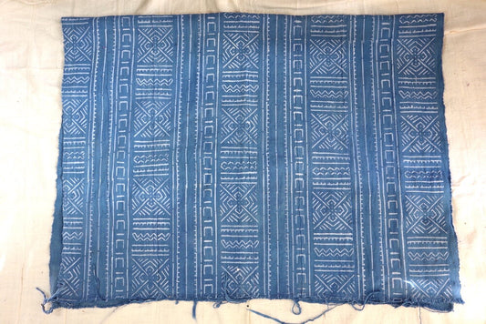 Multi-Patterned on Blue Mudcloth