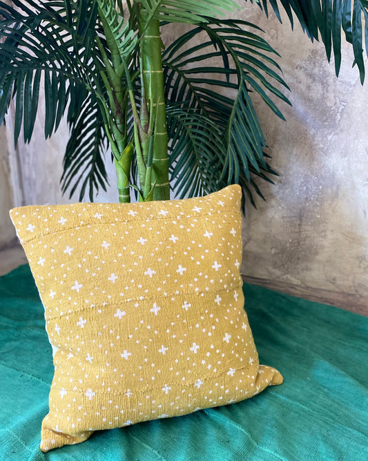 Stars on Mustard Pillowcase