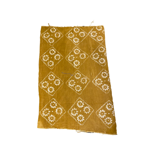 Daisies Mustard Mudcloth 2