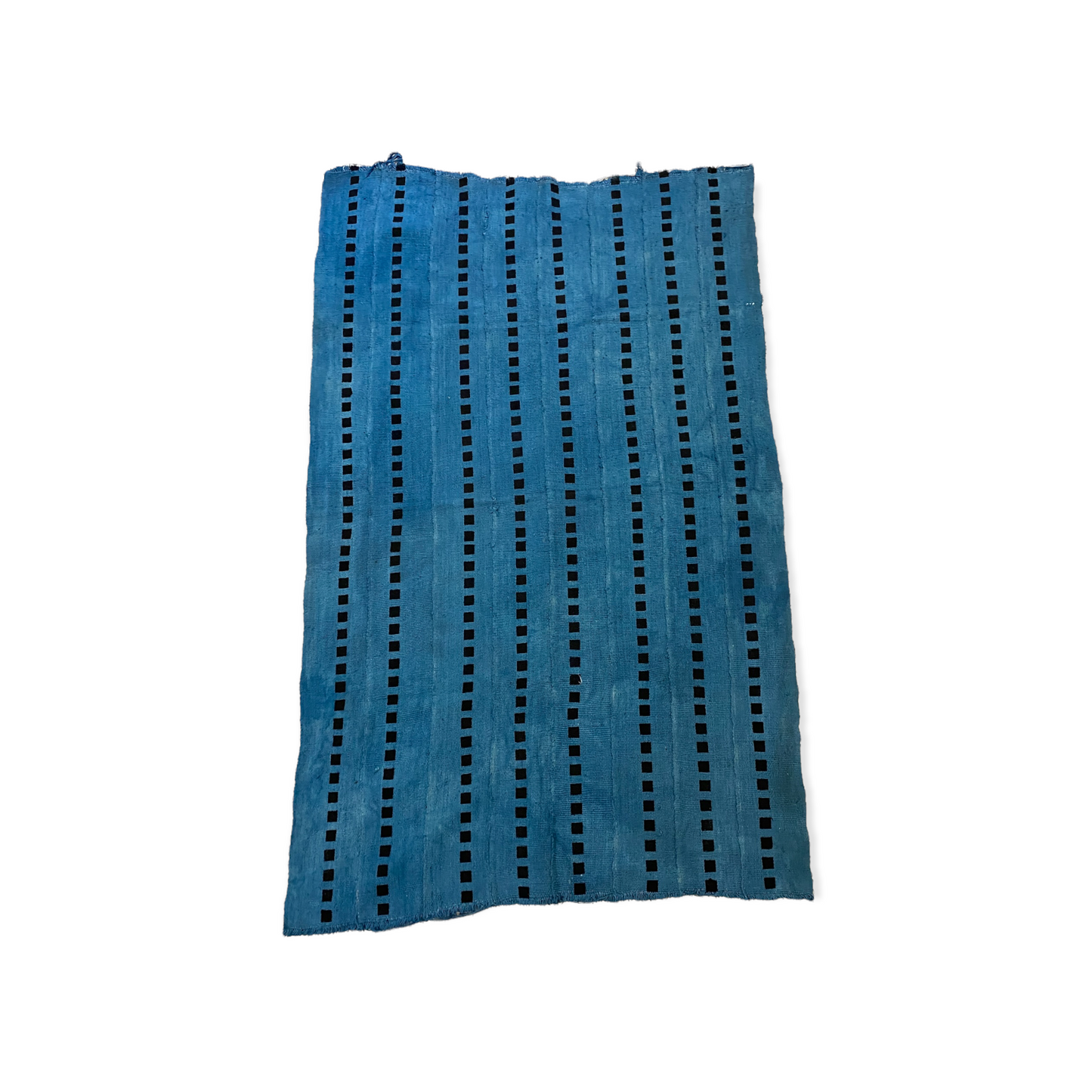 LIGHT BLUE MUD CLOTH WITH SQUARES