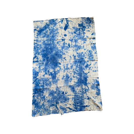 Tie die on Blue Mudcloth