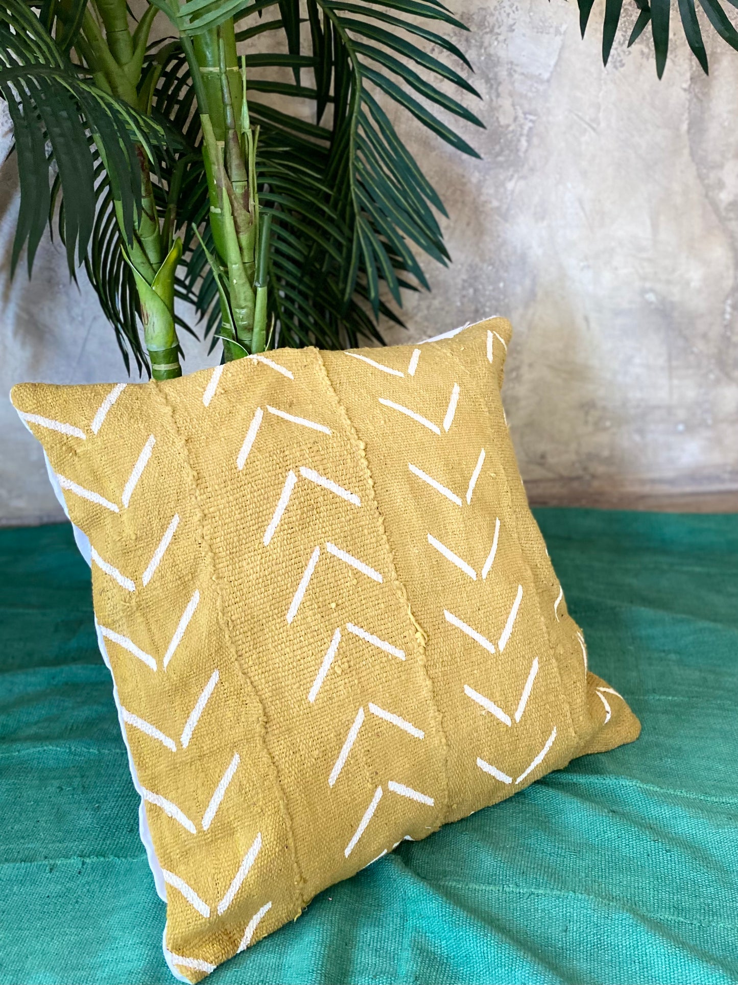 Chevrons on Mustard Pillowcase