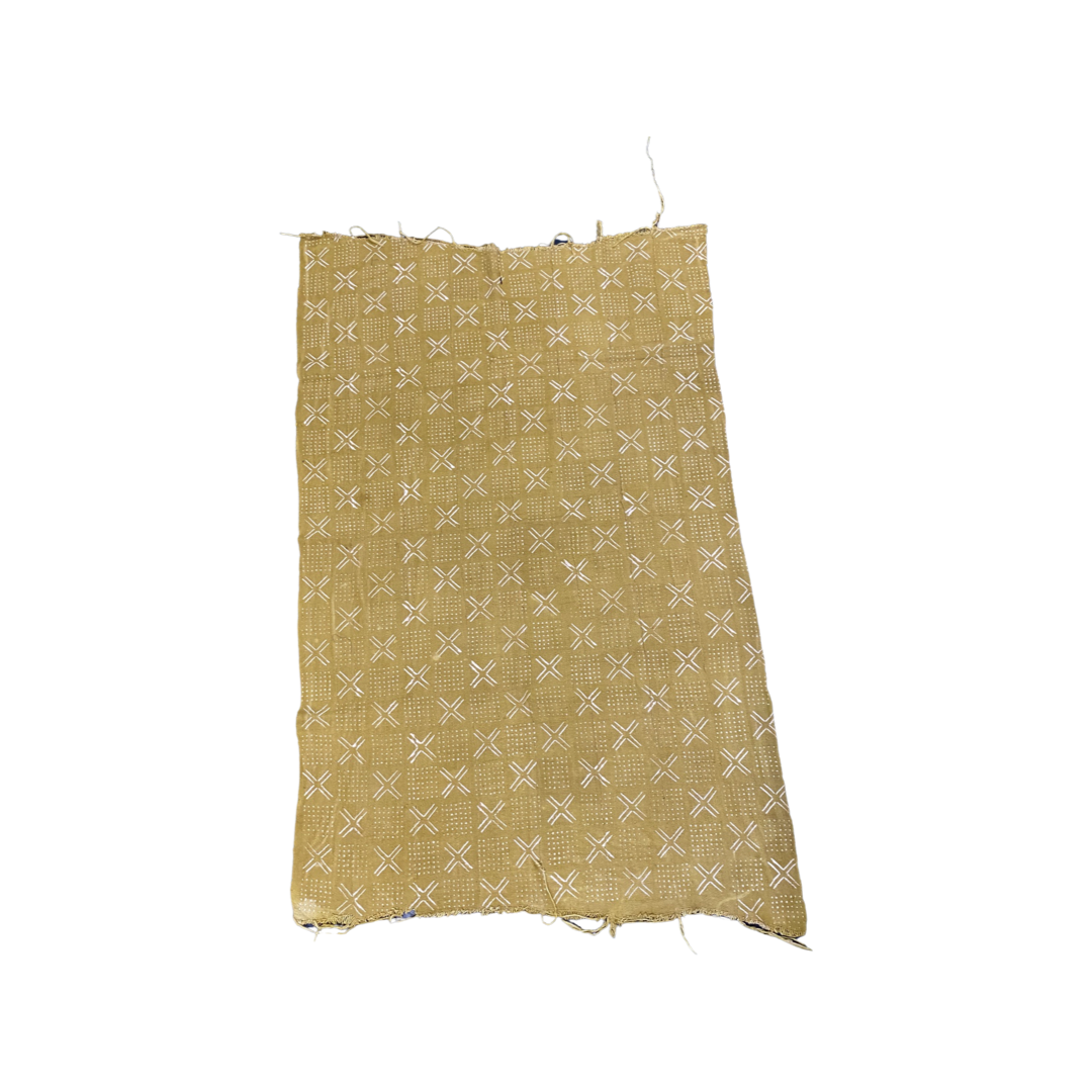 X and dots Mustard Mudcloth 6