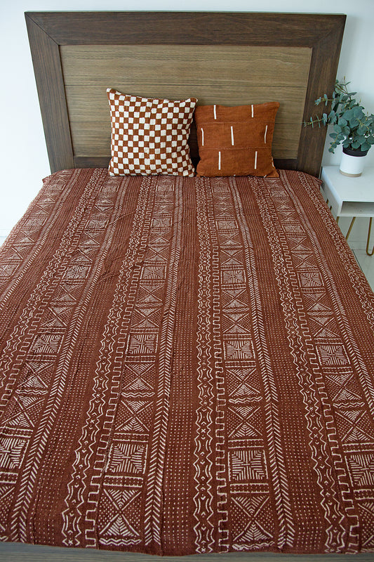 Mudcloth Queen Blanket 24