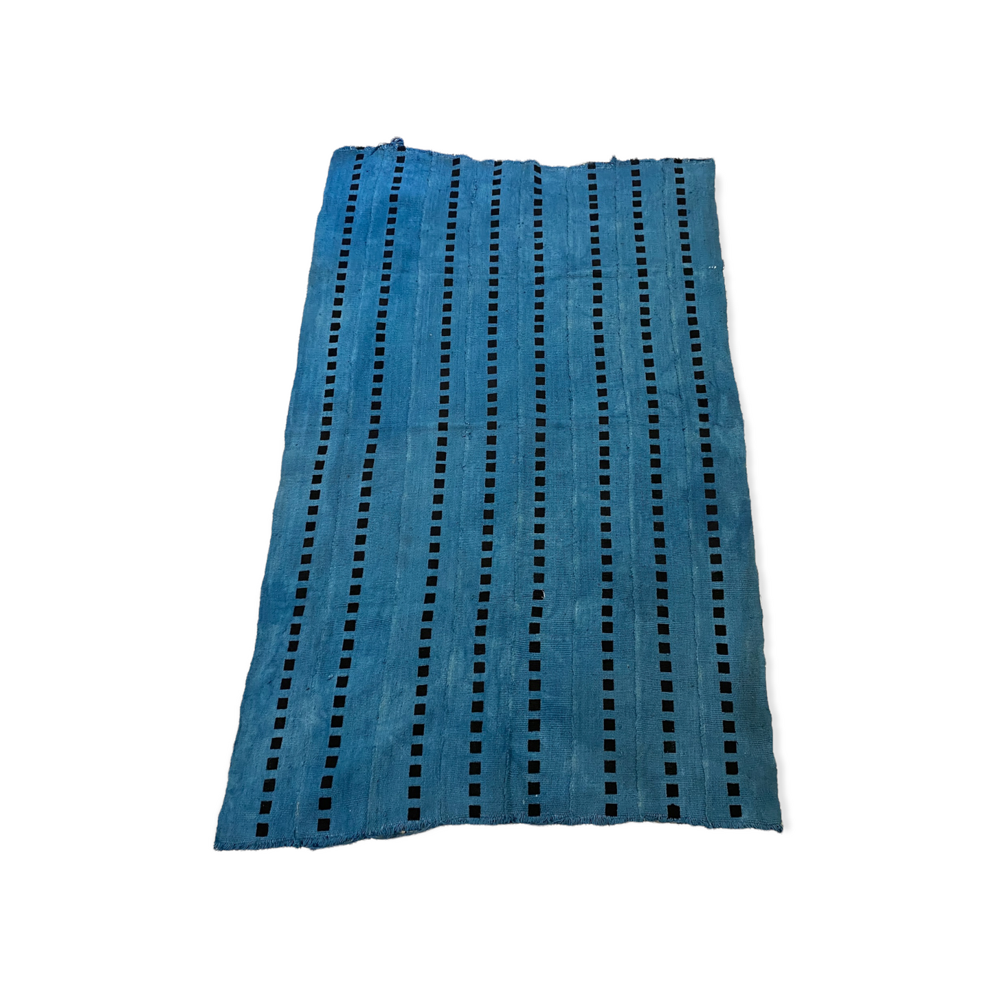 LIGHT BLUE MUD CLOTH WITH SQUARES