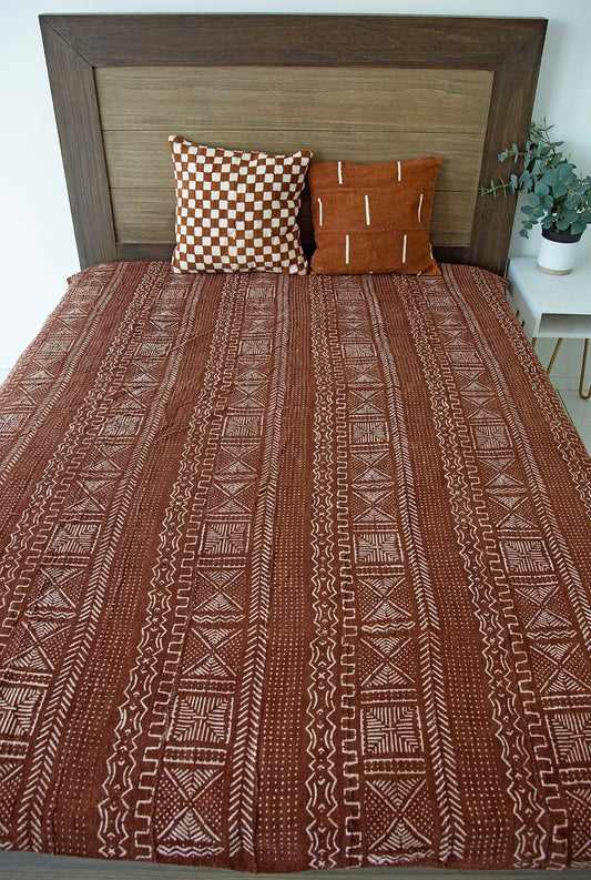 Mudcloth Queen Blanket 20