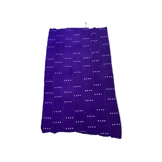 PURPLE MUD CLOTH WITH DOTS