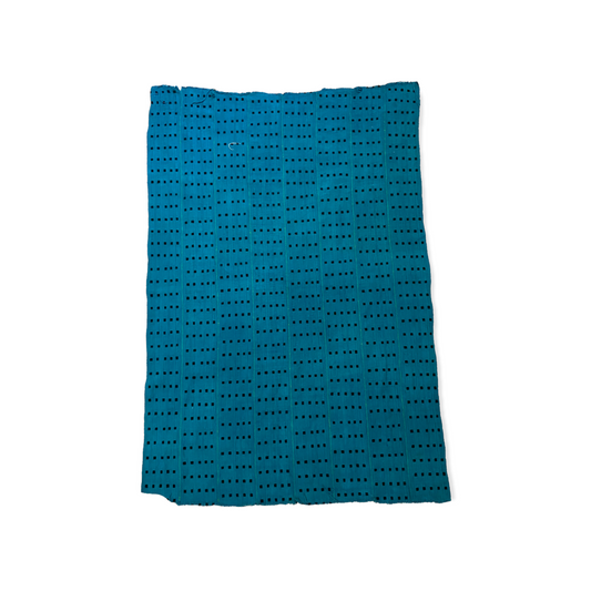 BLUE MUD CLOTH WITH DOTS